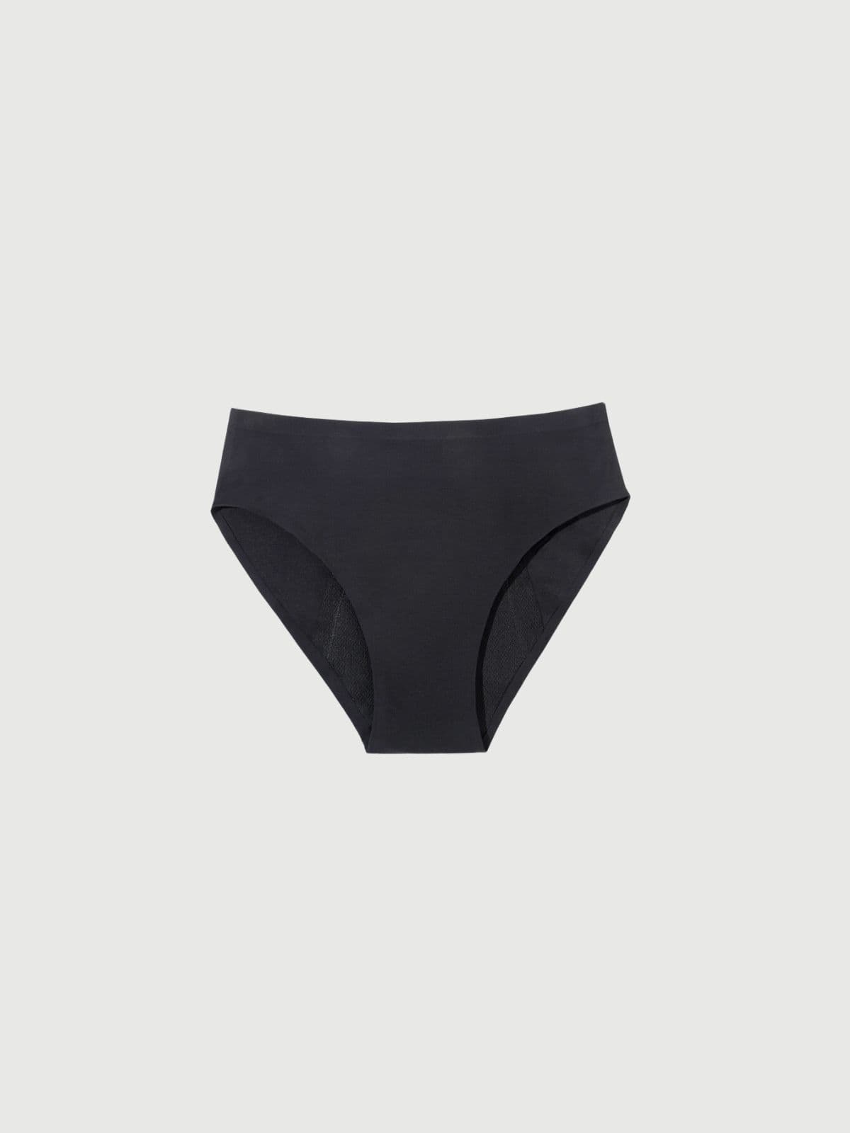 Inkontinenz-Slip in Schwarz, Produktansicht mit sichtbarem Saugkern