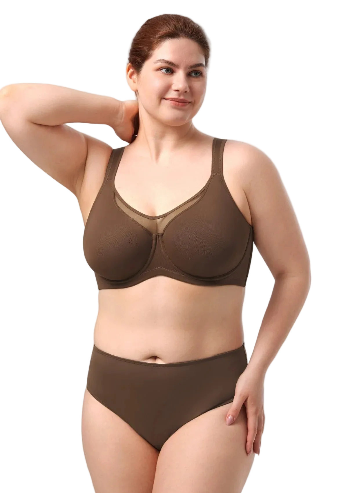 Minimizer-BH in Beige am Modell, seitliche Ansicht
